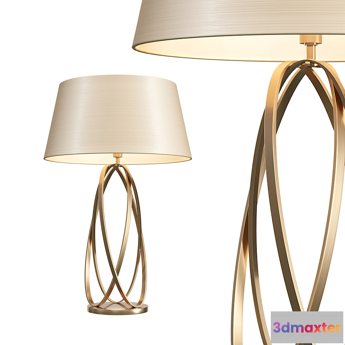 1462746 - Brass Table Lamp 3D Max