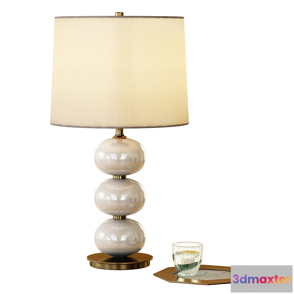 1463732 - Abacus Table Lamp - Milk White 3D Max