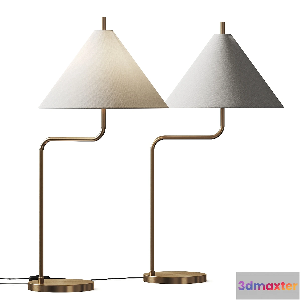 1471242 - Pottery Barn Monroe Metal Table Lamp 3D Max