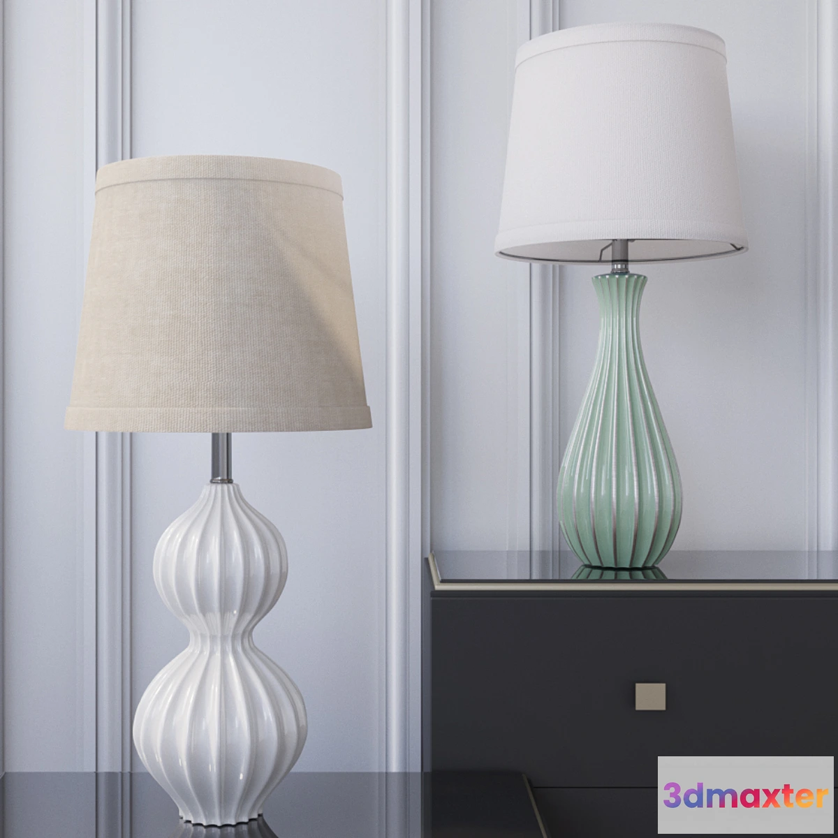 1471380 - Table lamps Dantone Home CLM8105 CLM8051 3D Max