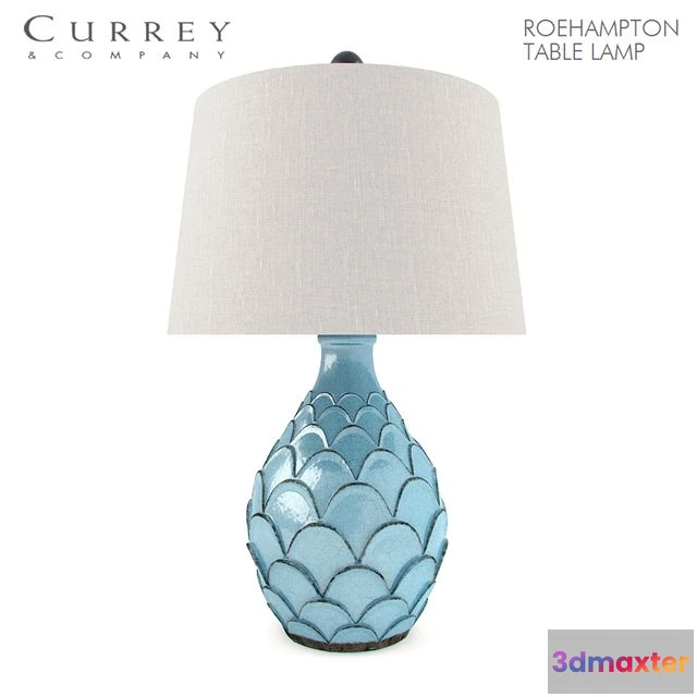 1541599 - Currey & Company ROEHAMPTON TABLE LAMP 3D Max