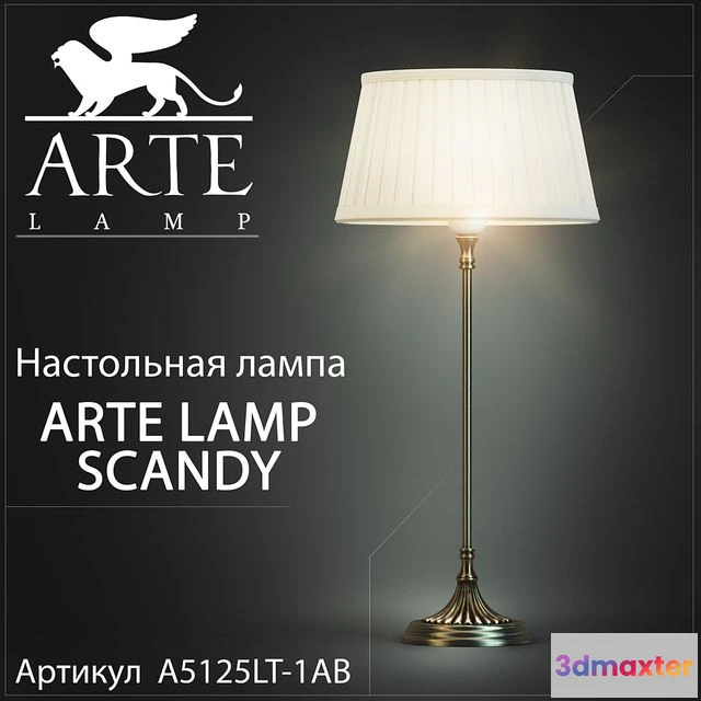 1544781 - Table lamp Arte lamp scandy A5125LT-1AB 3D Max