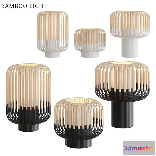 1557179 - Forestier Bamboo Table Lamp 3D Max