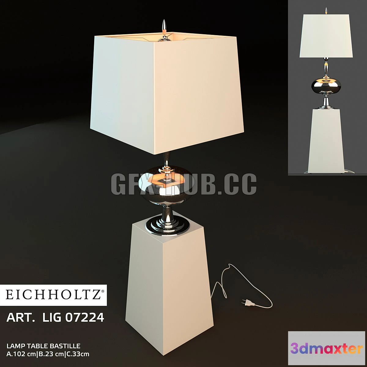 1565766 - Eichholtz Bastill table lamp 3D Max