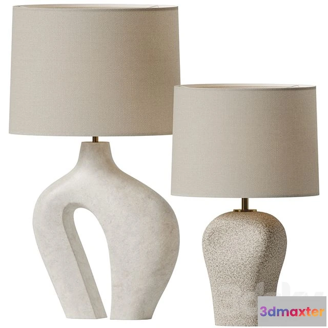 1567396 - Large Hepworth and Blob Lamp Kassandra Thatcher 3D Max