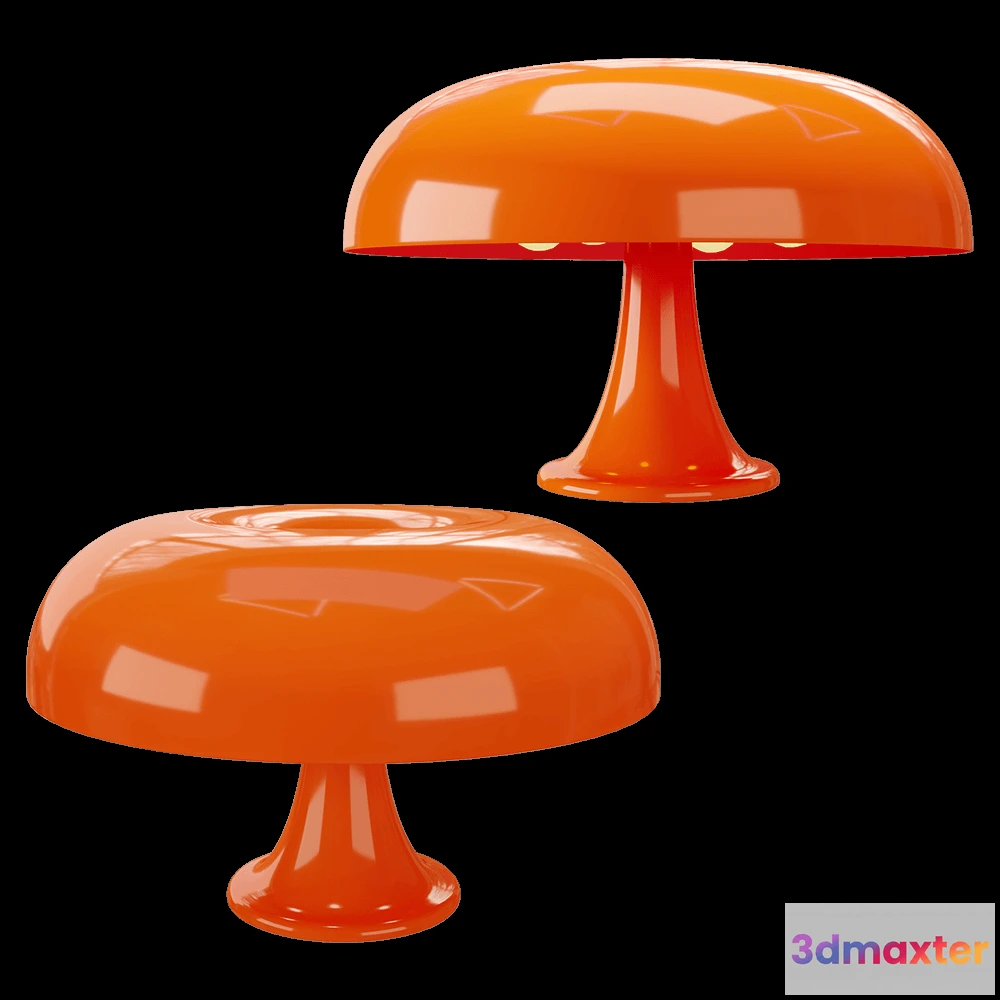 1659052 - Artemide - Table lamp Nesso Orange 3D Max