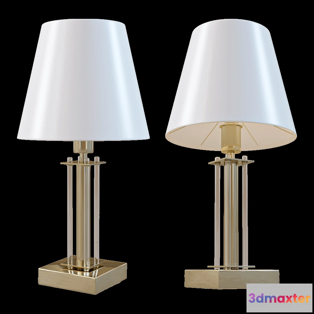 1659206 - CRYSTAL LUX - Table lamp Nicolas LG1 GoldWhite 3D Max