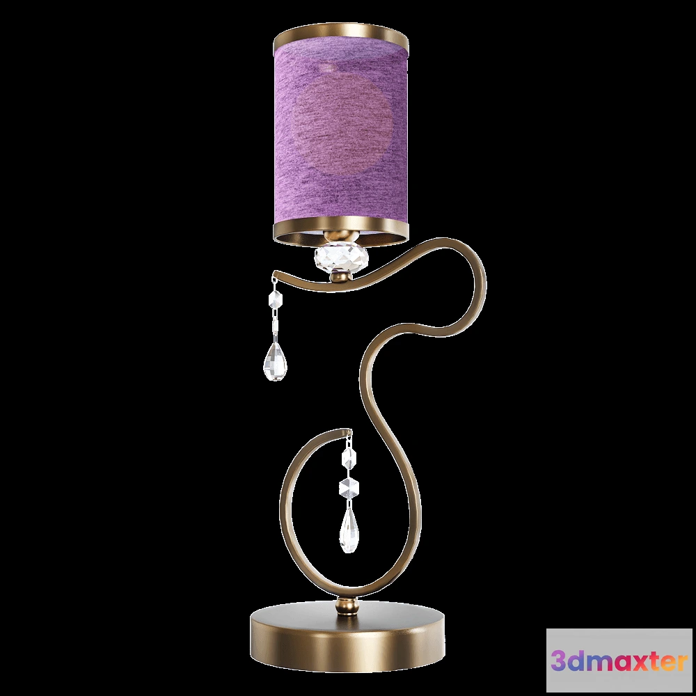 1659220 - CRYSTAL LUX - Table lamp Elisa Purple LG1 3D Max