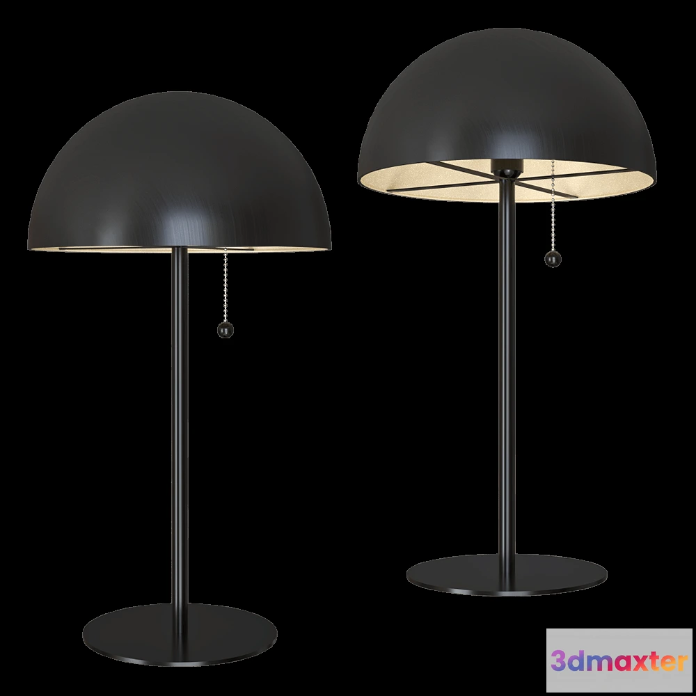 1659662 - Markslojd - Table lamp DOME Black 2L 3D Max