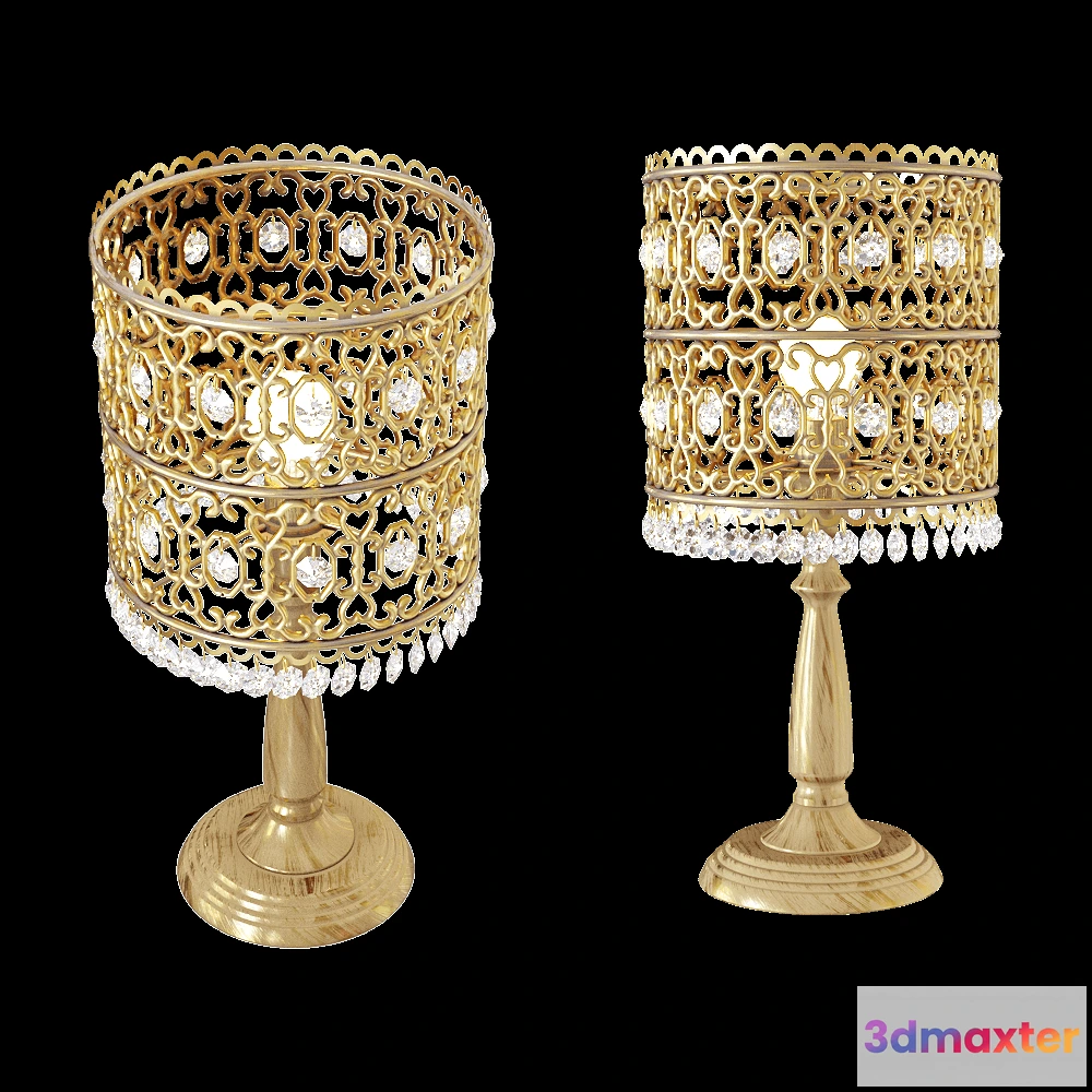 1659834 - Odeon Light - Table lamp Salona 26411T 3D Max