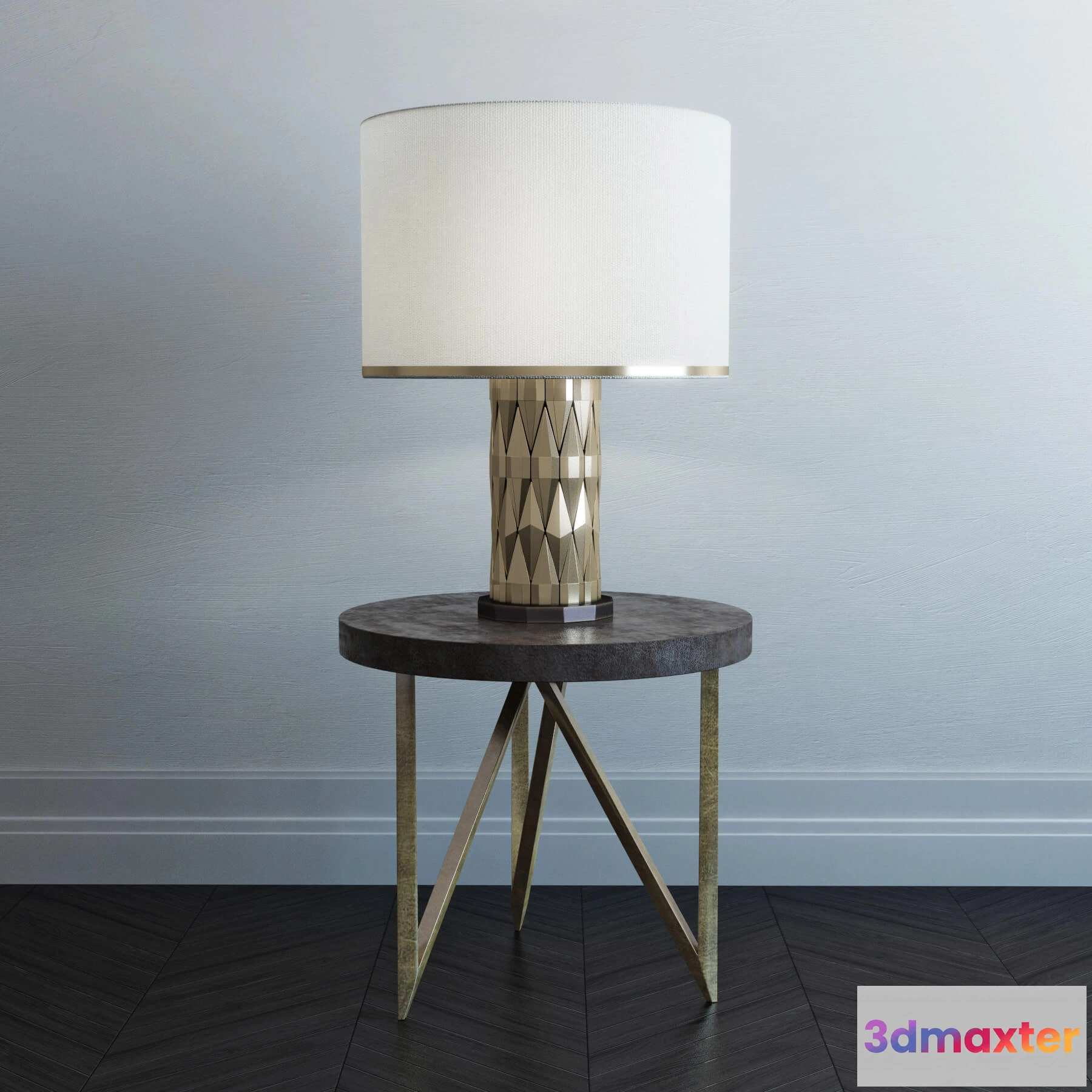 1660132 - lighting - Ember & Blake Shagreen table lamp 31 3D Max