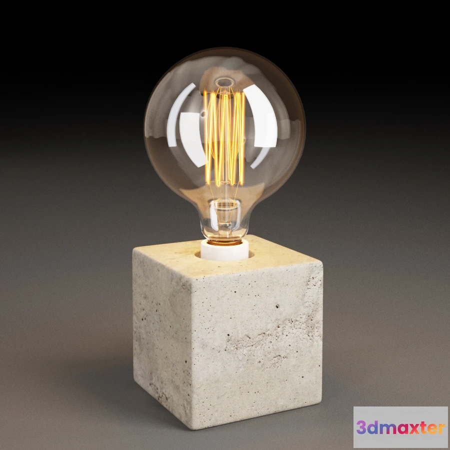 1660176 - lighting - Cube table lamp 25 3D Max