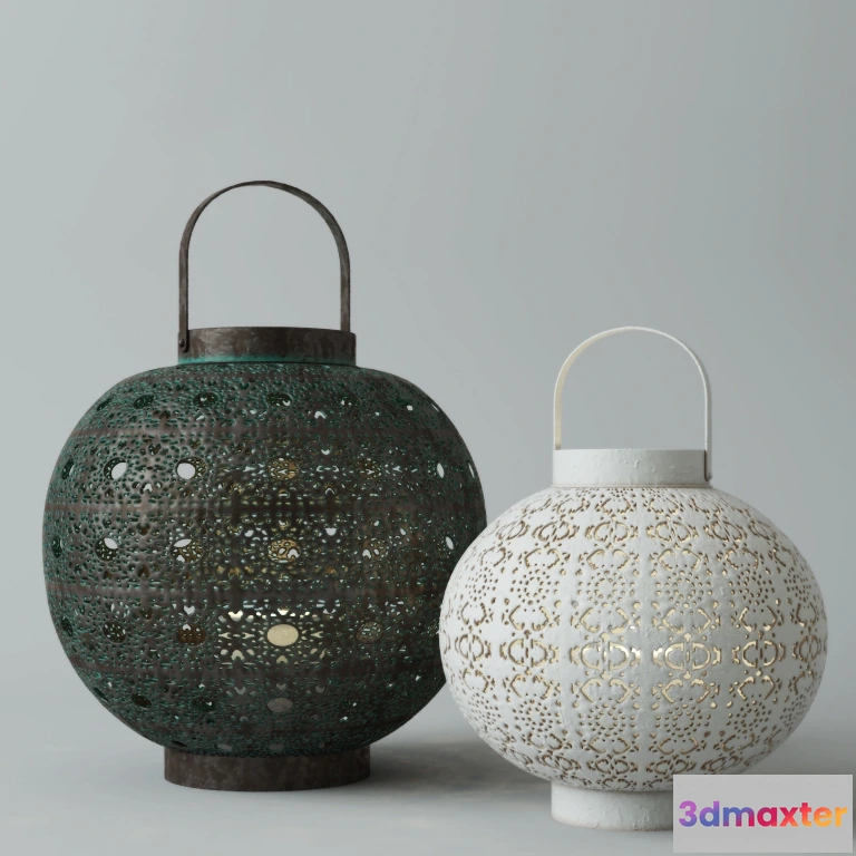 1660202 - lighting - Filigree Lanterns 3D Max