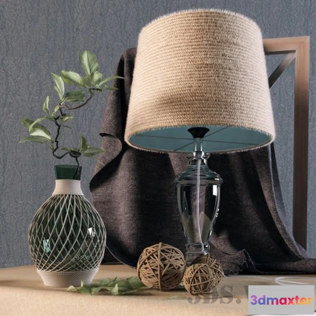 1660306 - lighting - Table lamp and decor 3D Max