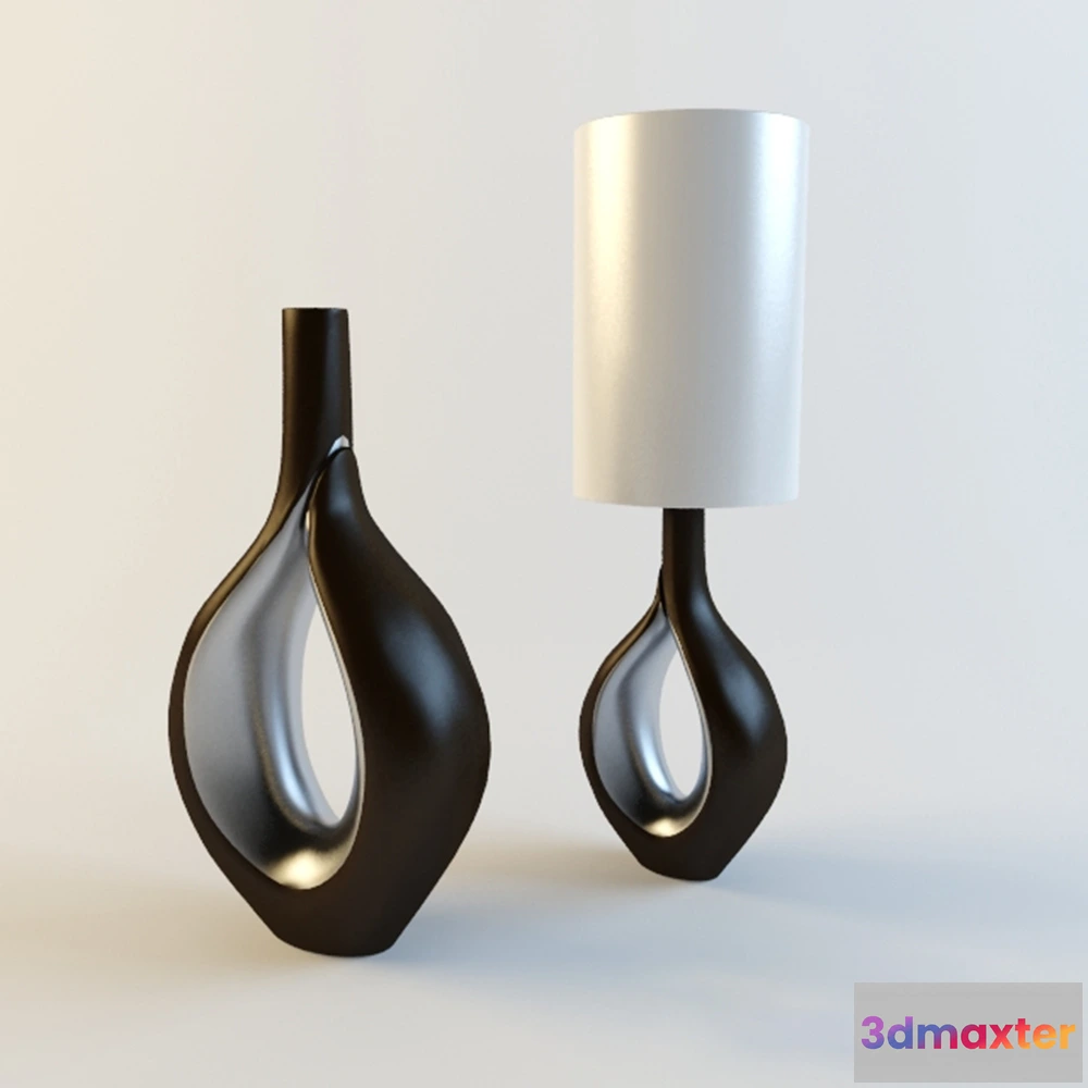 1660410 - lighting - Vase and lamp 3D Max