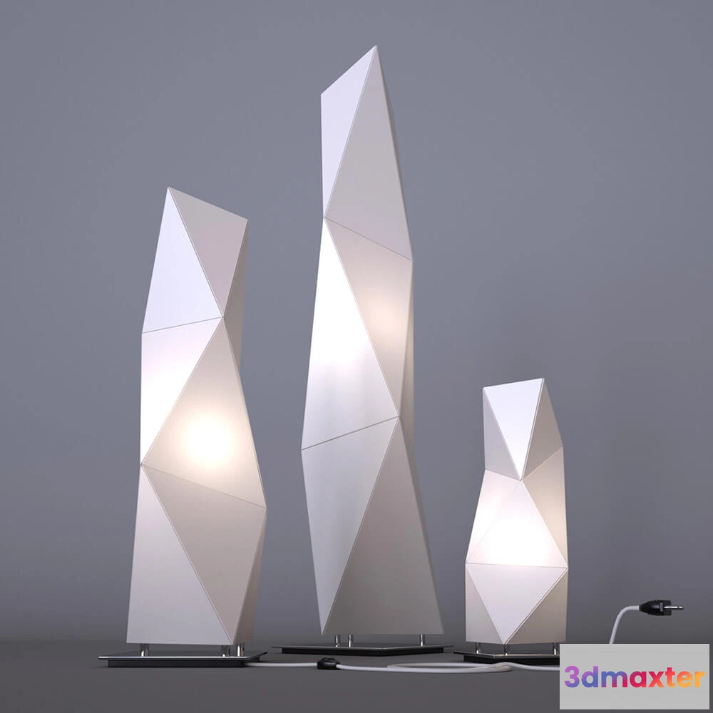 1660420 - lighting - Diamond table lamps 3D Max