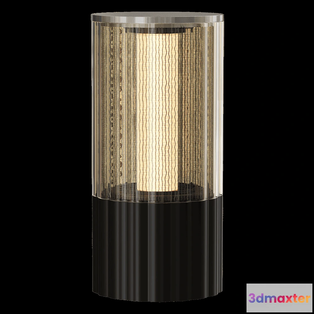 1660478 - Voltra Lighting - Table Lamp Totem Reeded 3D Max