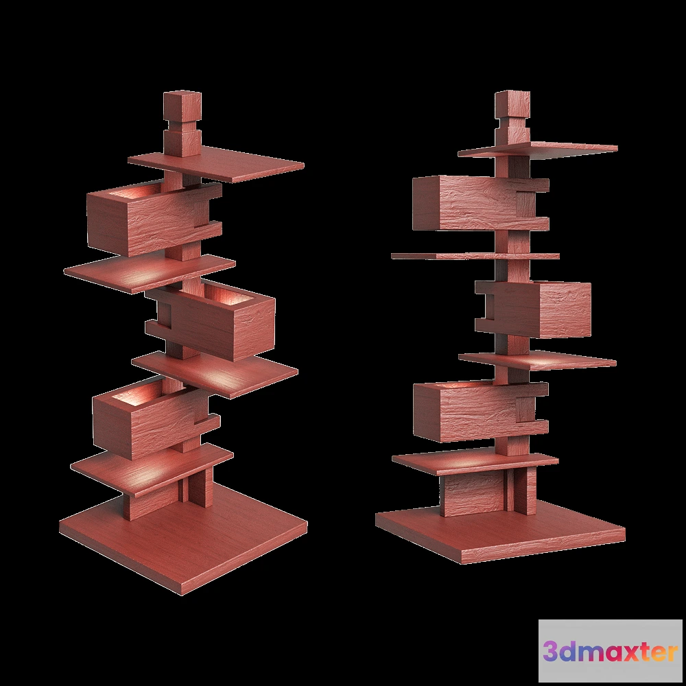 1660502 - YAMAGIWA - Table lamp Taliesin 4 cherry 3D Max