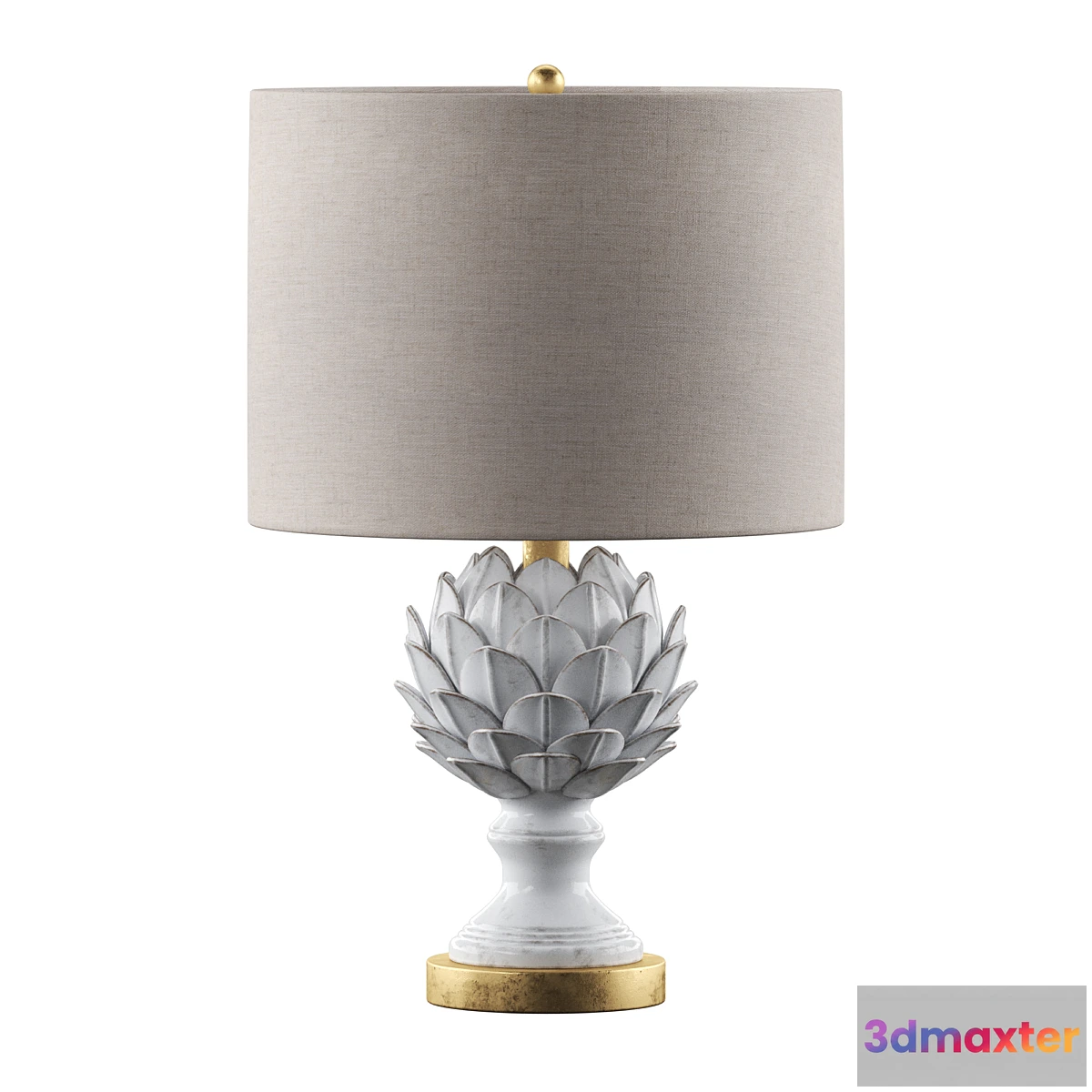 568168 - Regina Andrew Leafy Artichoke Ceramic Table Lamp