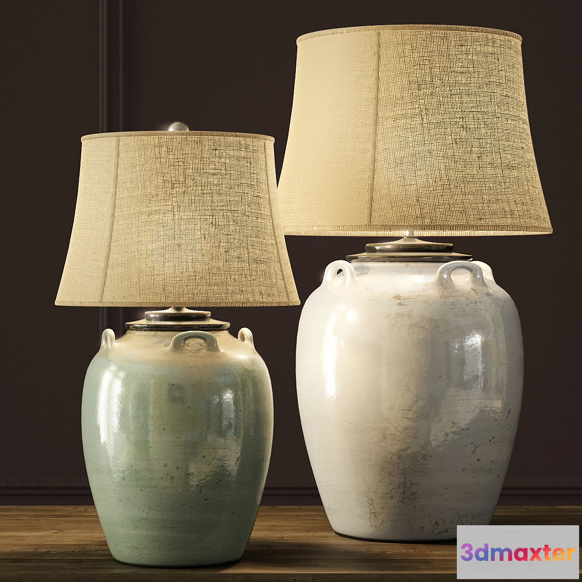 574656 - Pottery Barn  Courtney Ceramic Table Lamps