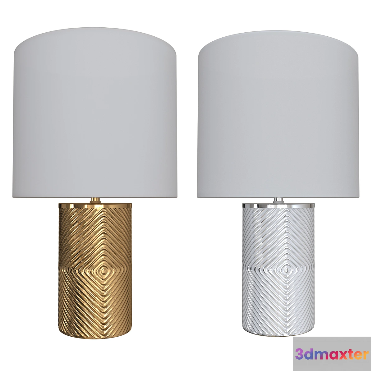 574844 - West Elm Etched Glass Table Lamp