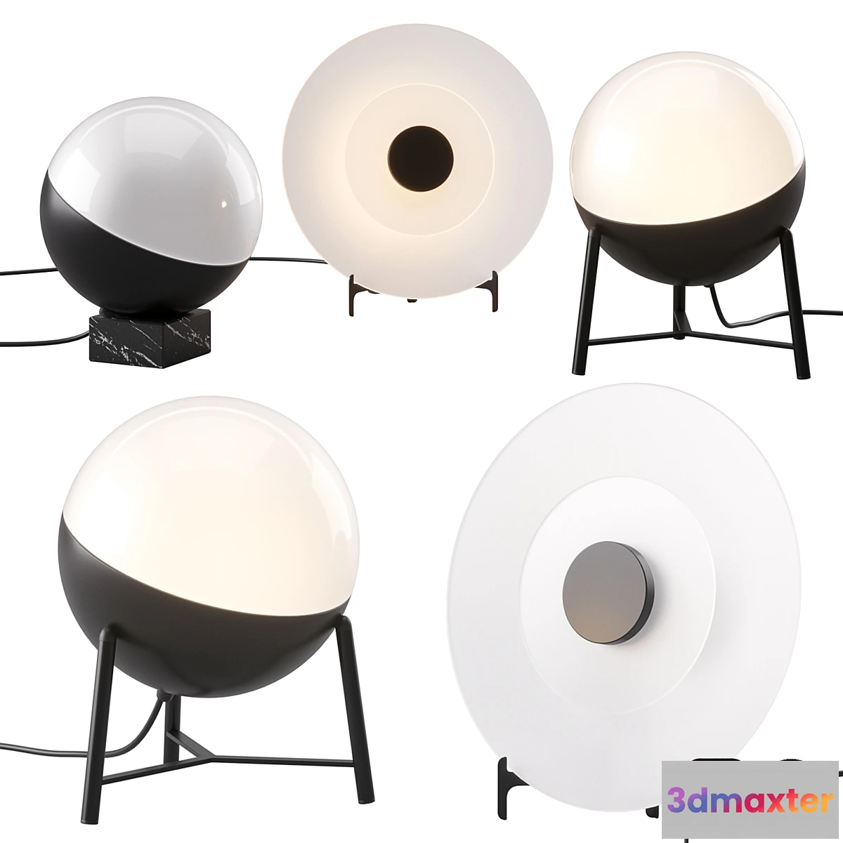 617374 - Half and Halos Table Lamp by Milan Iluminacion