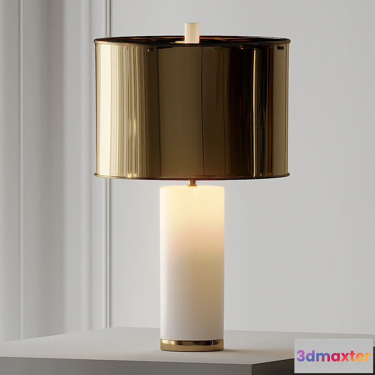 617422 - Frosted marble table lamp