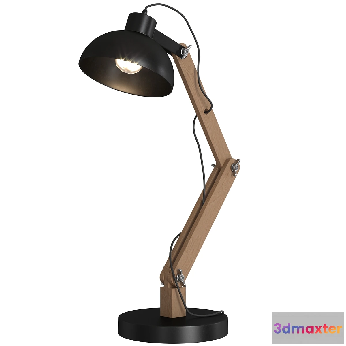 617744 - Metal Wood table lamp