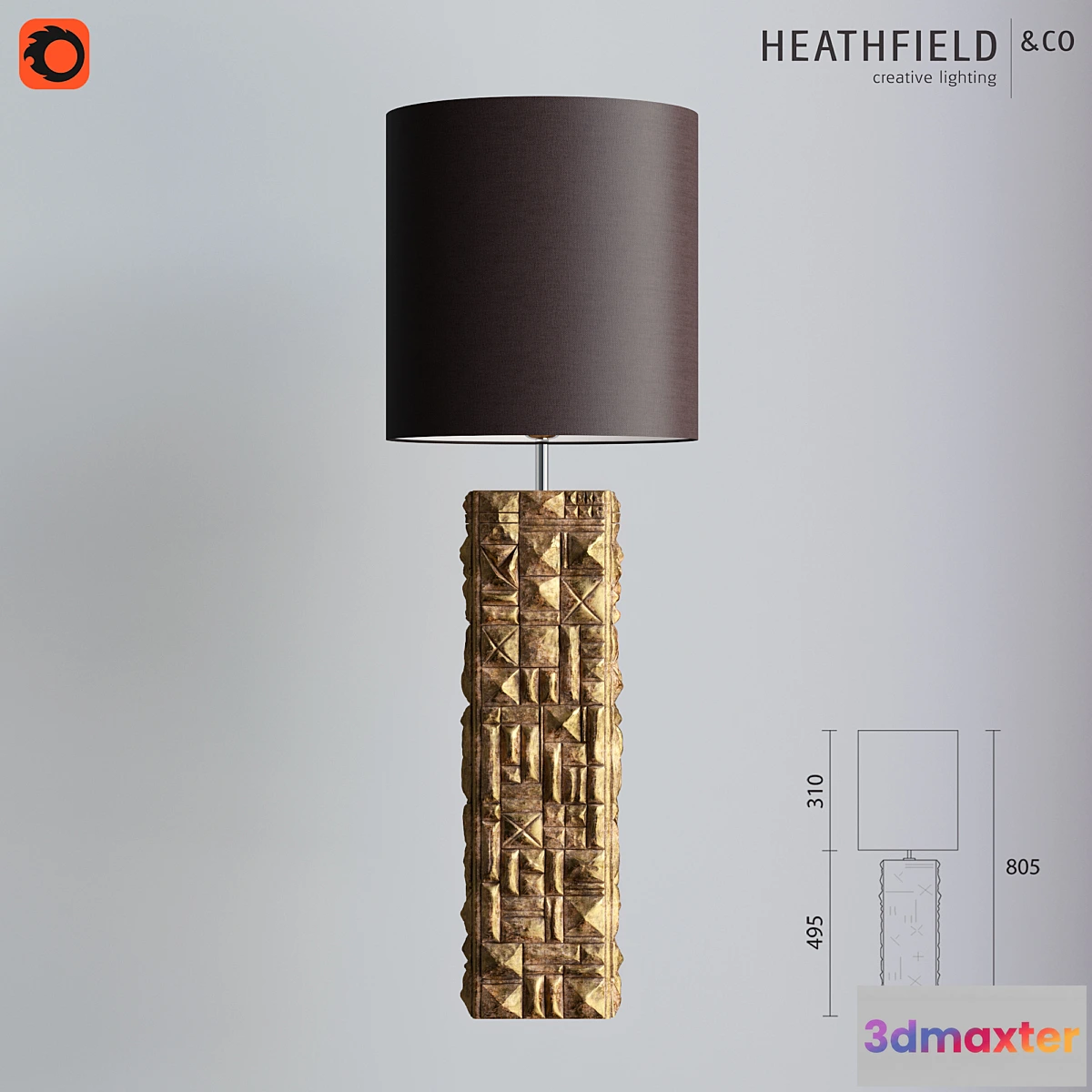 637151 - Heathfield & Co  Pompidou Gold Leaf Antique