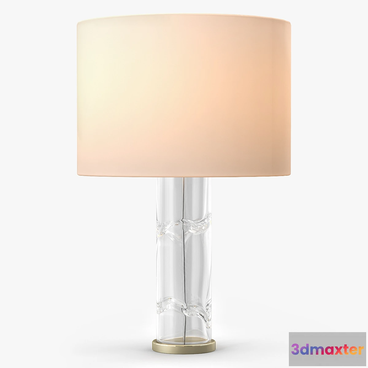 637183 - Talisman A Tall Cylindrical Glass Table Lamp