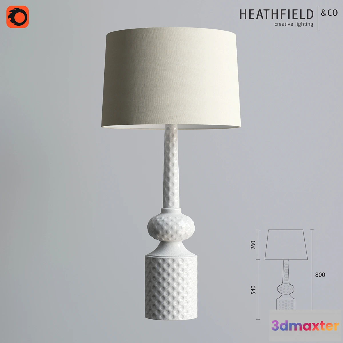 637199 - Heathfield & Co  Babylon Ivory Crackle