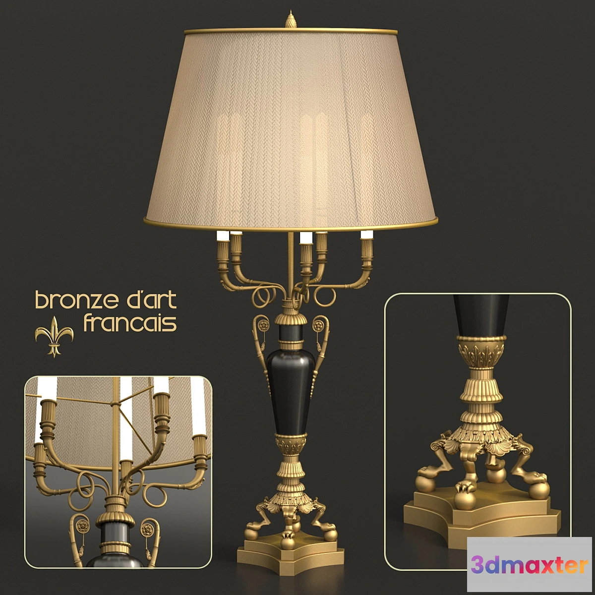 637203 - Lamp Empire in 1074 by Bronze d’Art