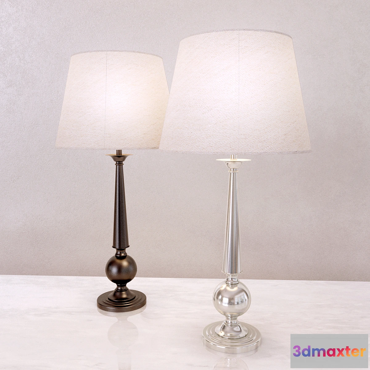 640401 - GILLIAN CANDLESTICK BEDSIDE LAMP