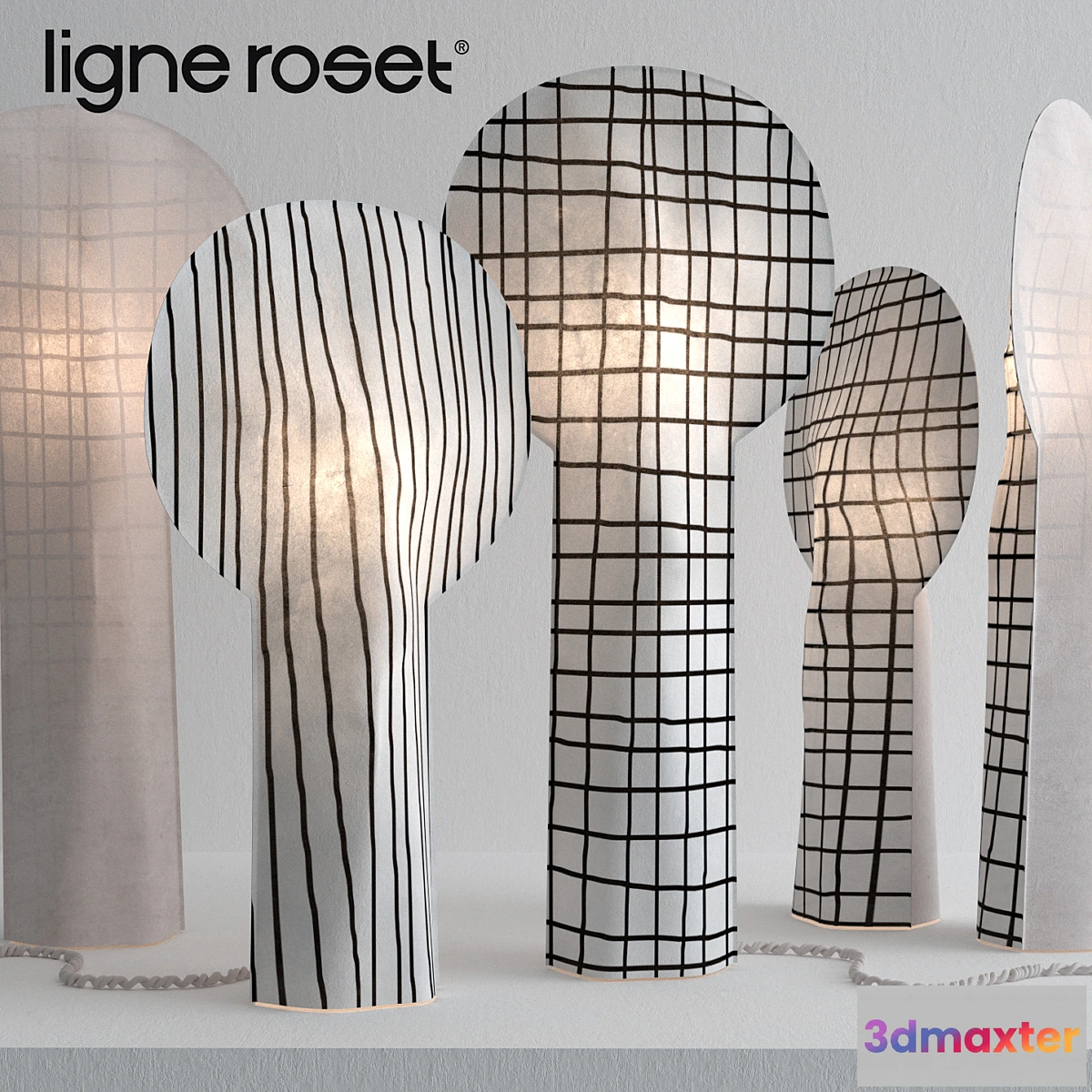 646553 - LIGNE ROSET paper lamps rene barba