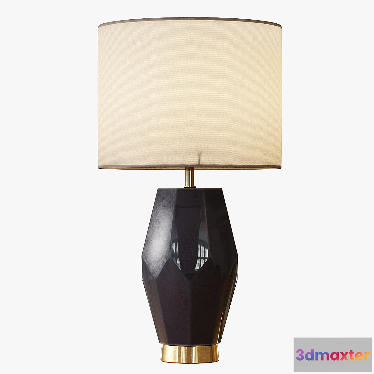 650873 - Faceted Stone Table Lamp