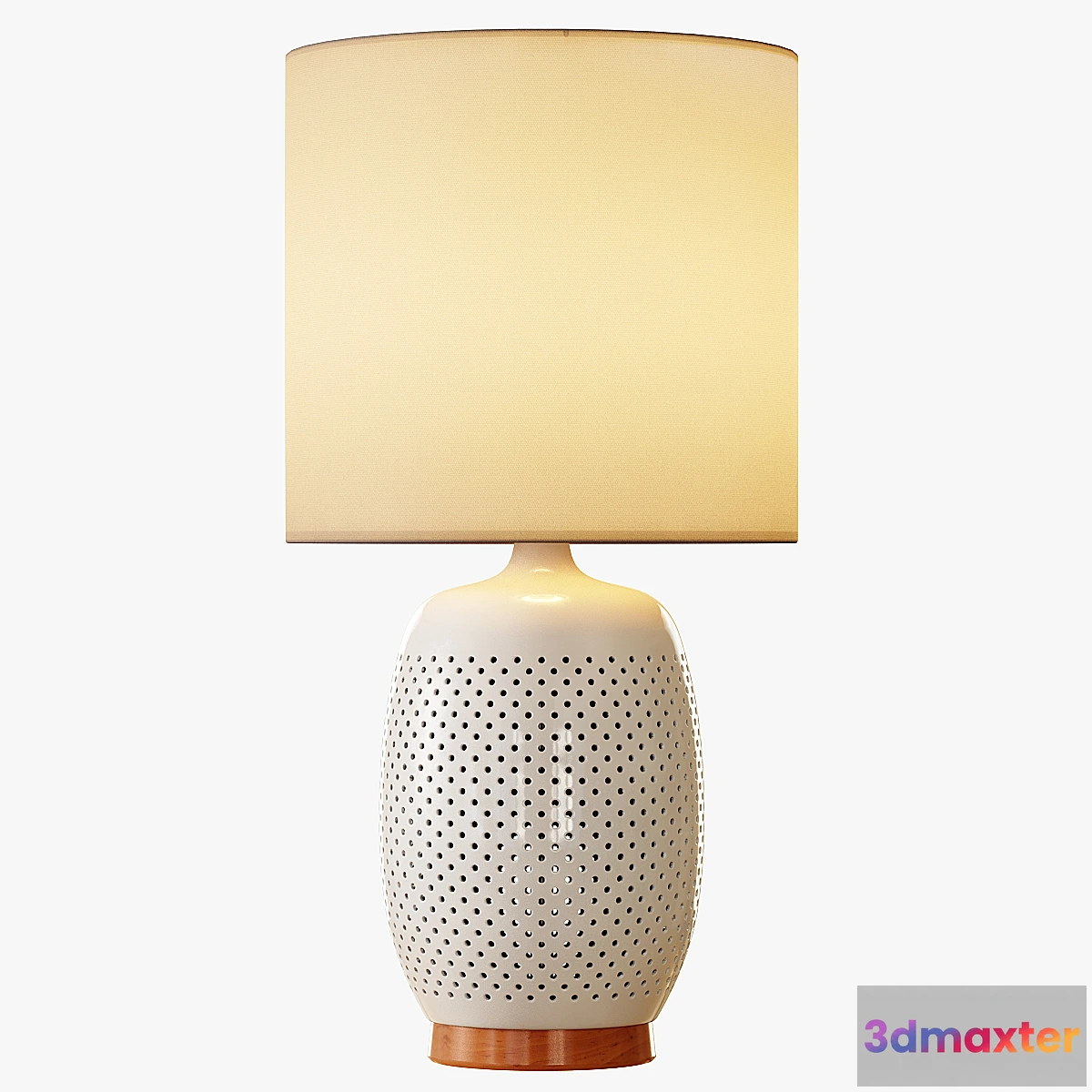 650941 - Pierced Ceramic Table Lamp - No.2