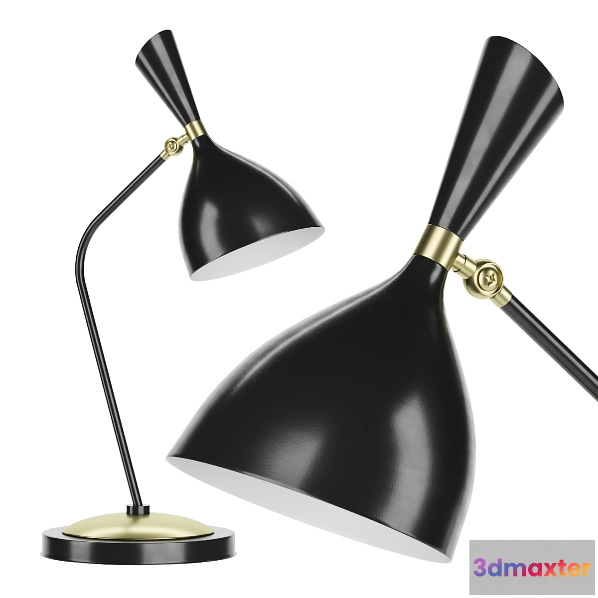 682842 - Floor lamp Duke black 43.483 Loft-Concept