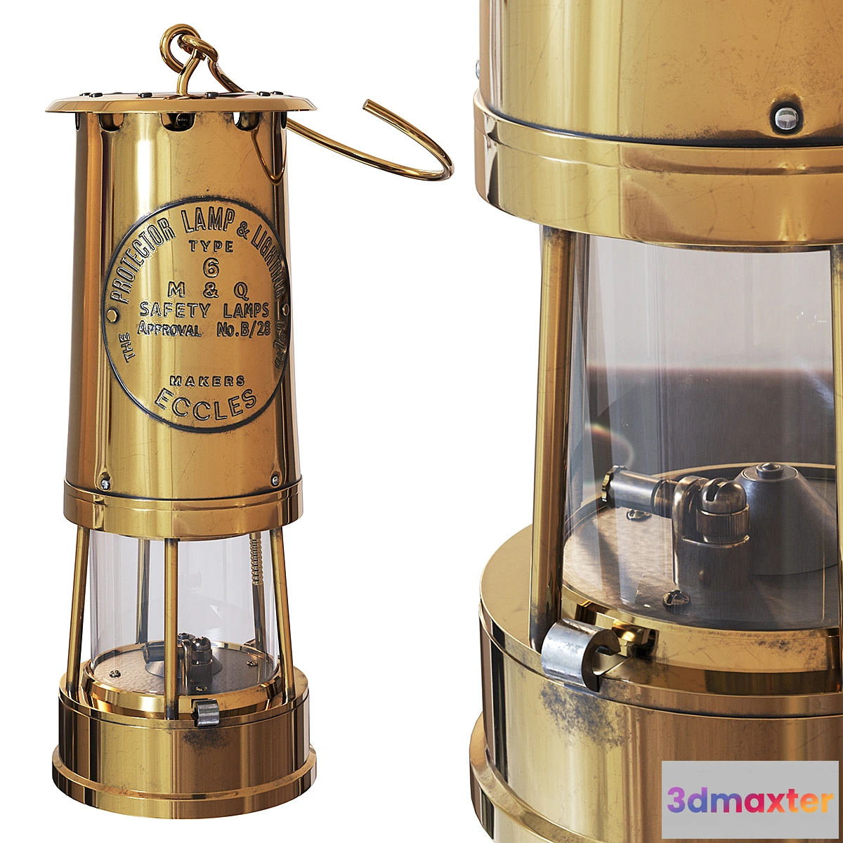 707092 - Lantern Brass and Cast Iron Miner’s - No.2