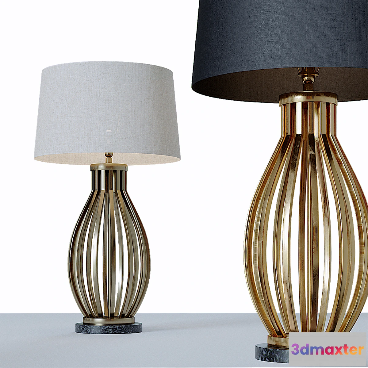 728892 - Grand Scale Architectural Vase Form Buffet Lamp - No.2