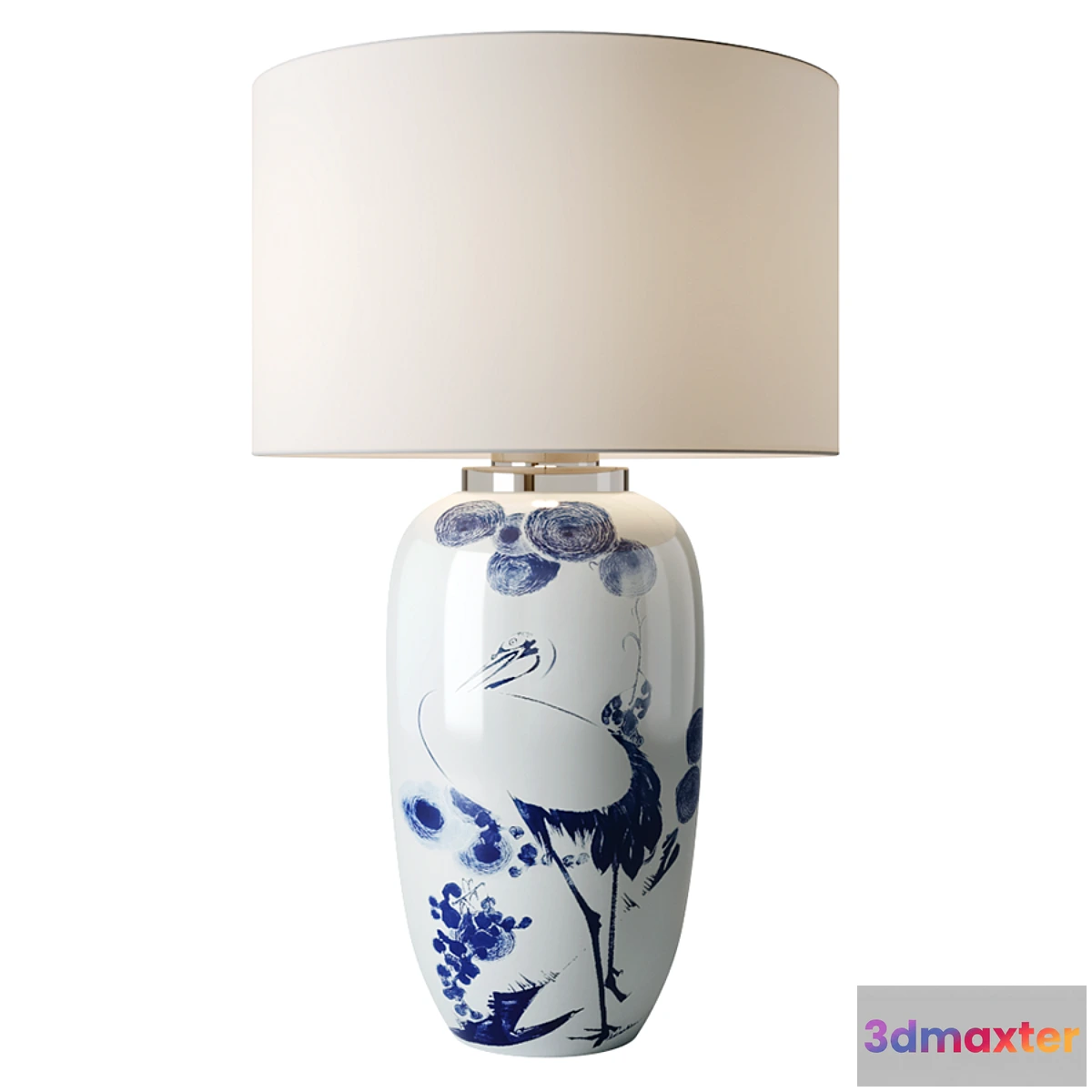 743329 - Chinoiserie Ceramic Table Lamp - No.2