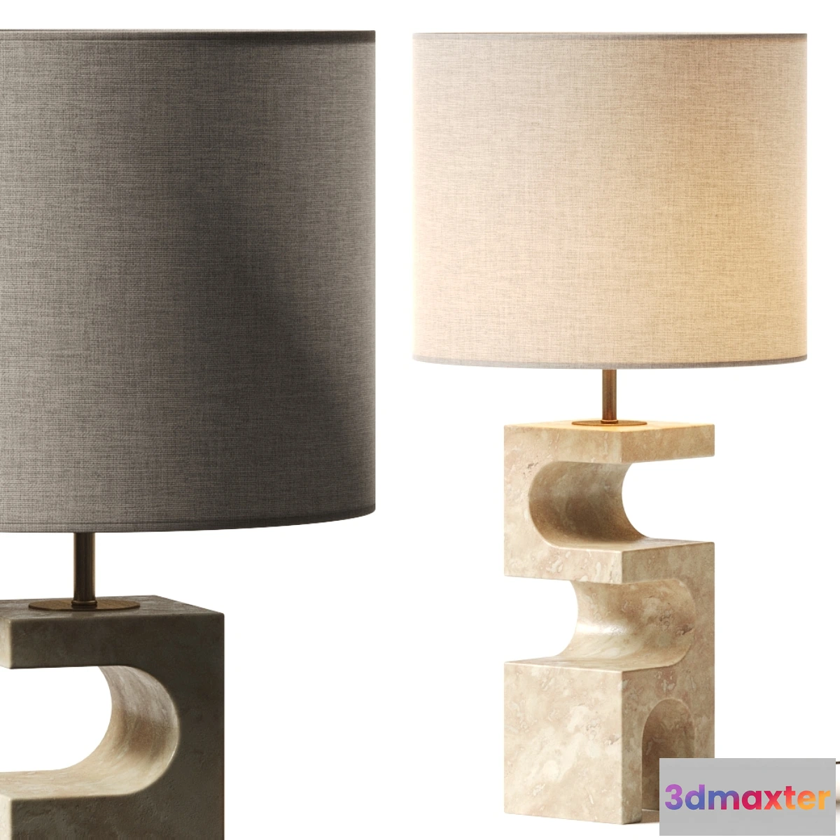 772213 - Crate and Barrel Boveda Stone Table Lamp