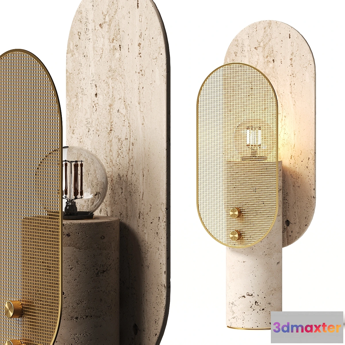 772263 - Saccal Design House Travertino Nostalgia Table Lamp - No.4