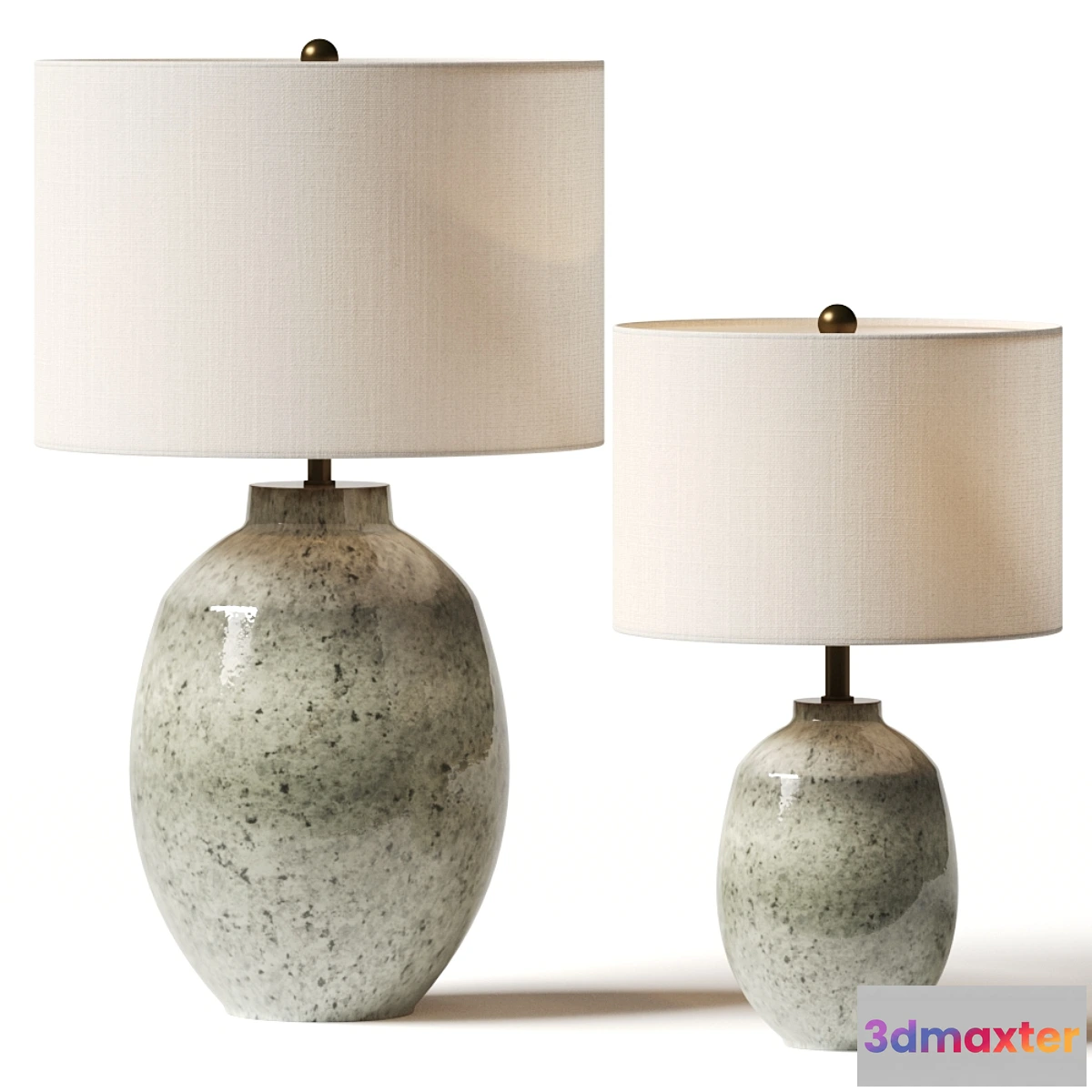 772299 - Pottery Barn Ezra Ceramic Table Lamps