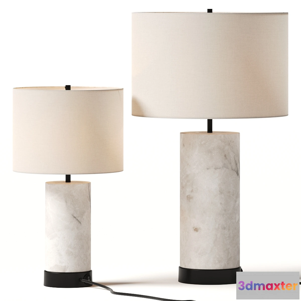 772325 - Pottery Barn Windham Alabaster Table Lamps - No.2