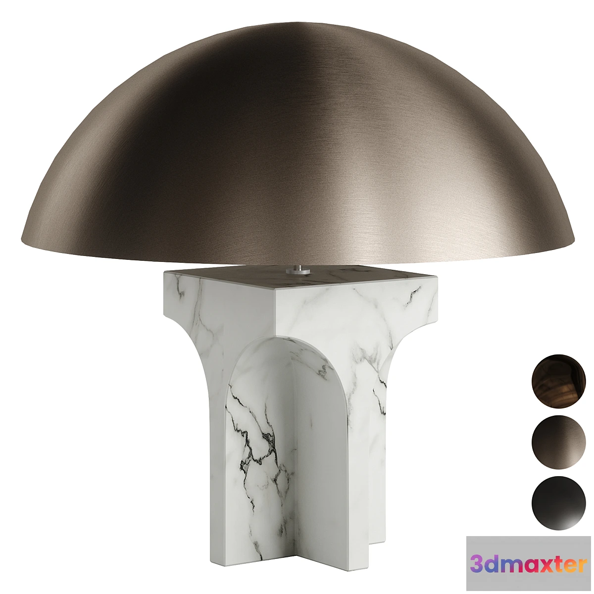 786228 - FENDI ROXIE TABLE LAMP CARRARA WHITE MARBLE