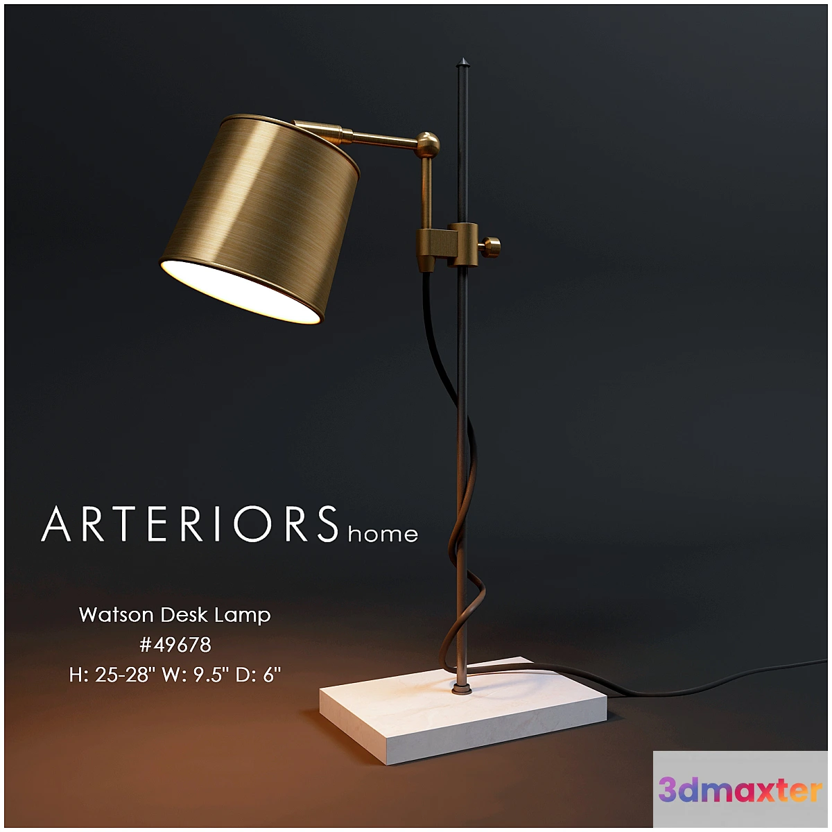 802042 - Table Lamp Arteriors Watson Desk Lamp