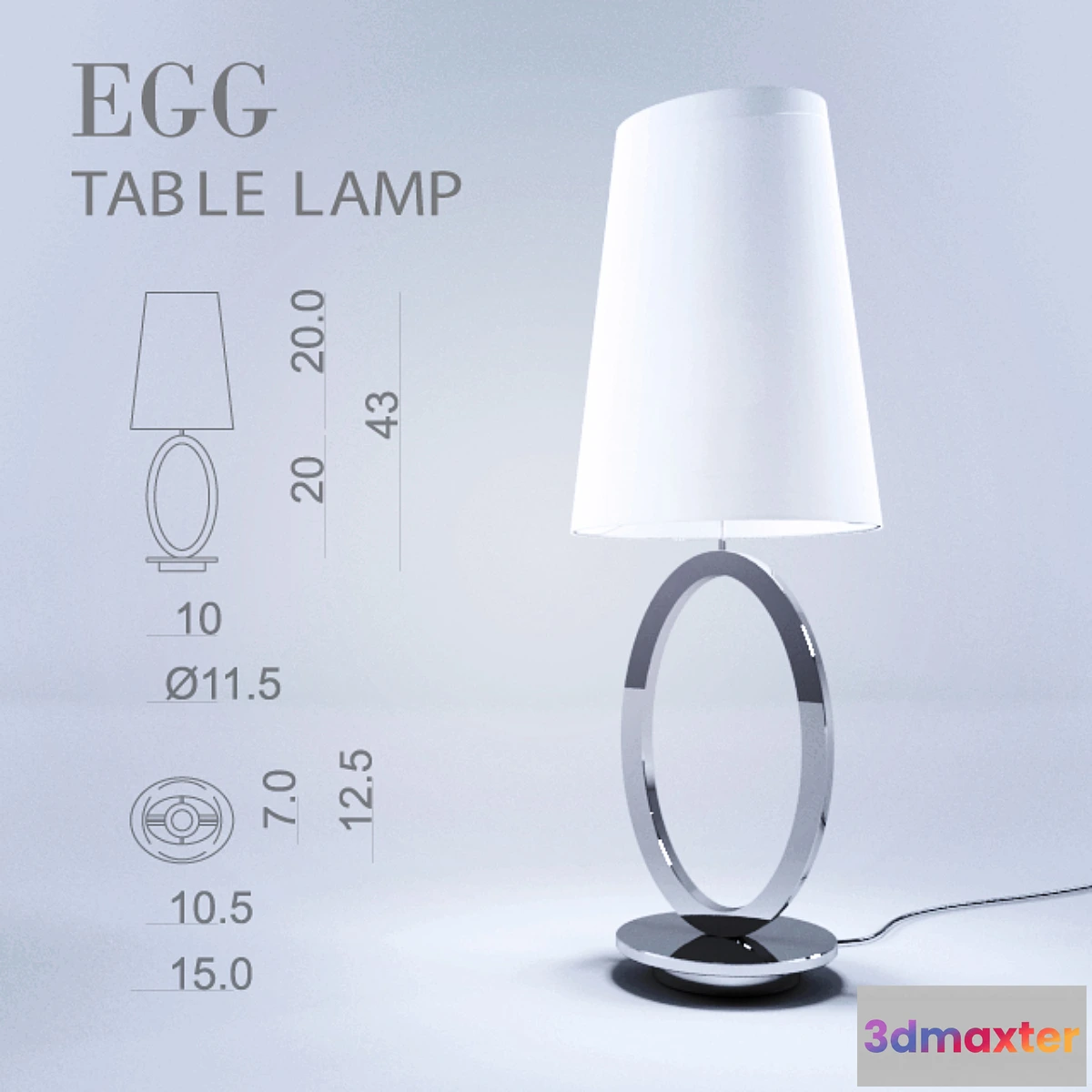 809336 - VISIONNAIRE Egg table lamp