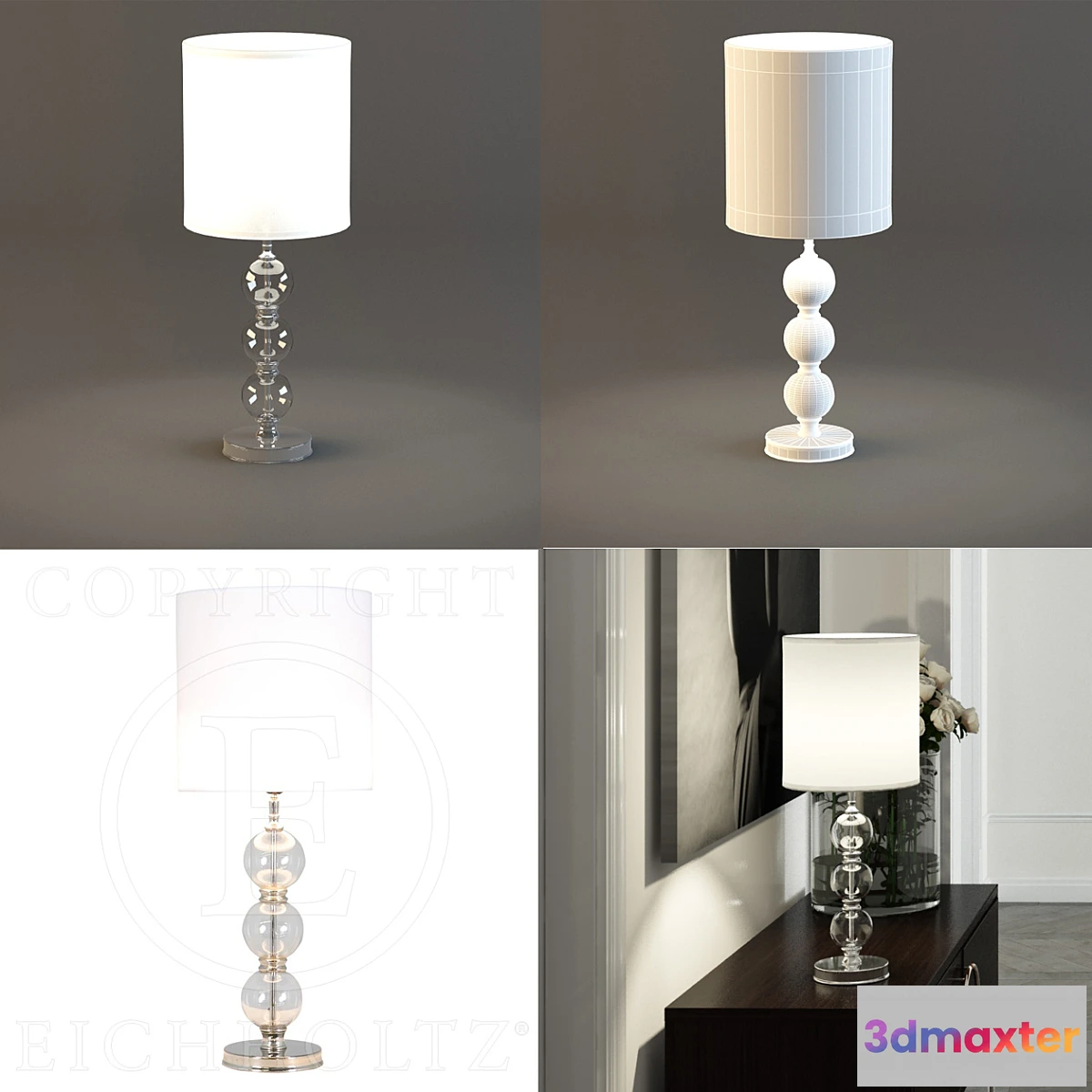 809400 - Factory Eichholtz lamp Lamp ROYAL Shiffiled