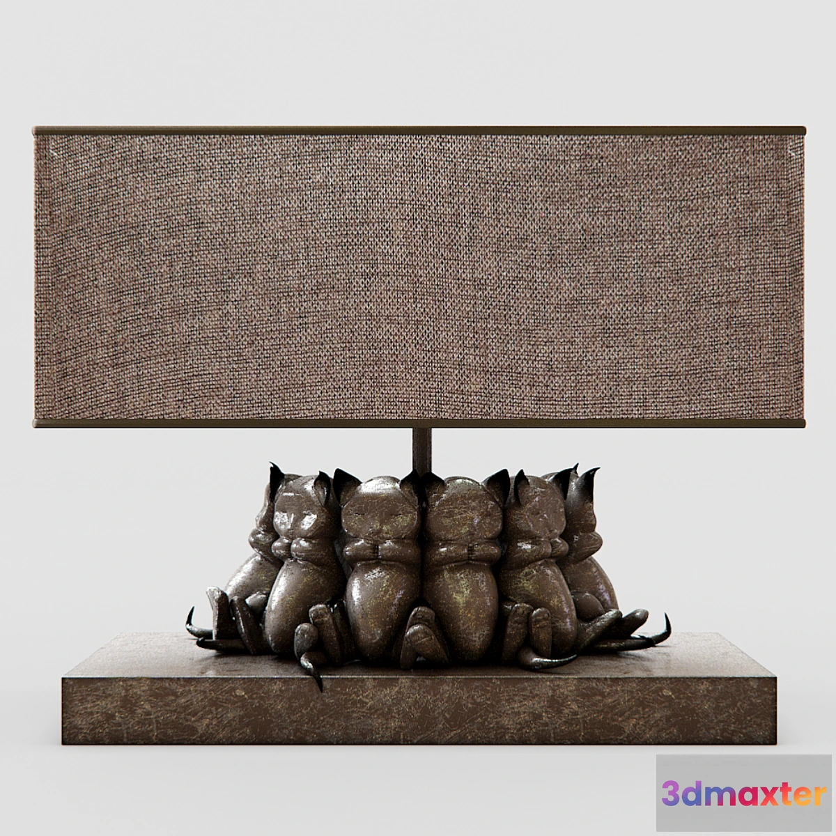 817020 - Table Lamp Sleeping Cats by Kare Design - No.3