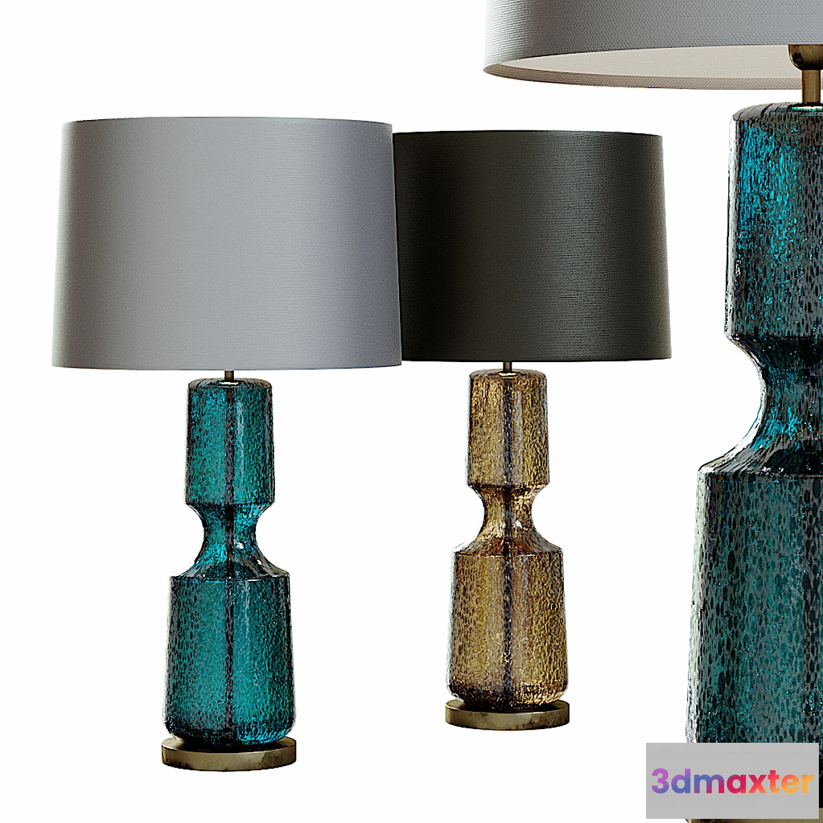 848523 - Mid Century Studio Art Glass Console Lamp.2 - No.3